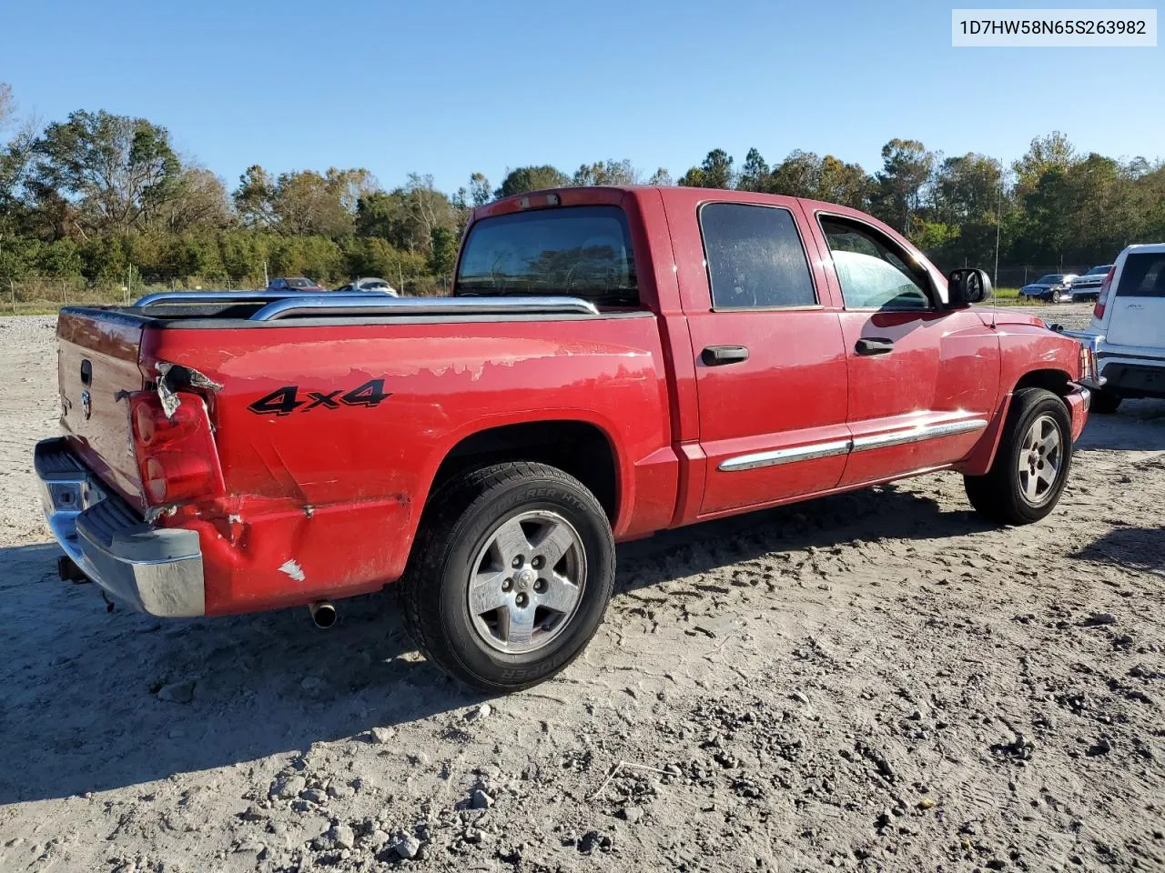 1D7HW58N65S263982 2005 Dodge Dakota Quad Laramie