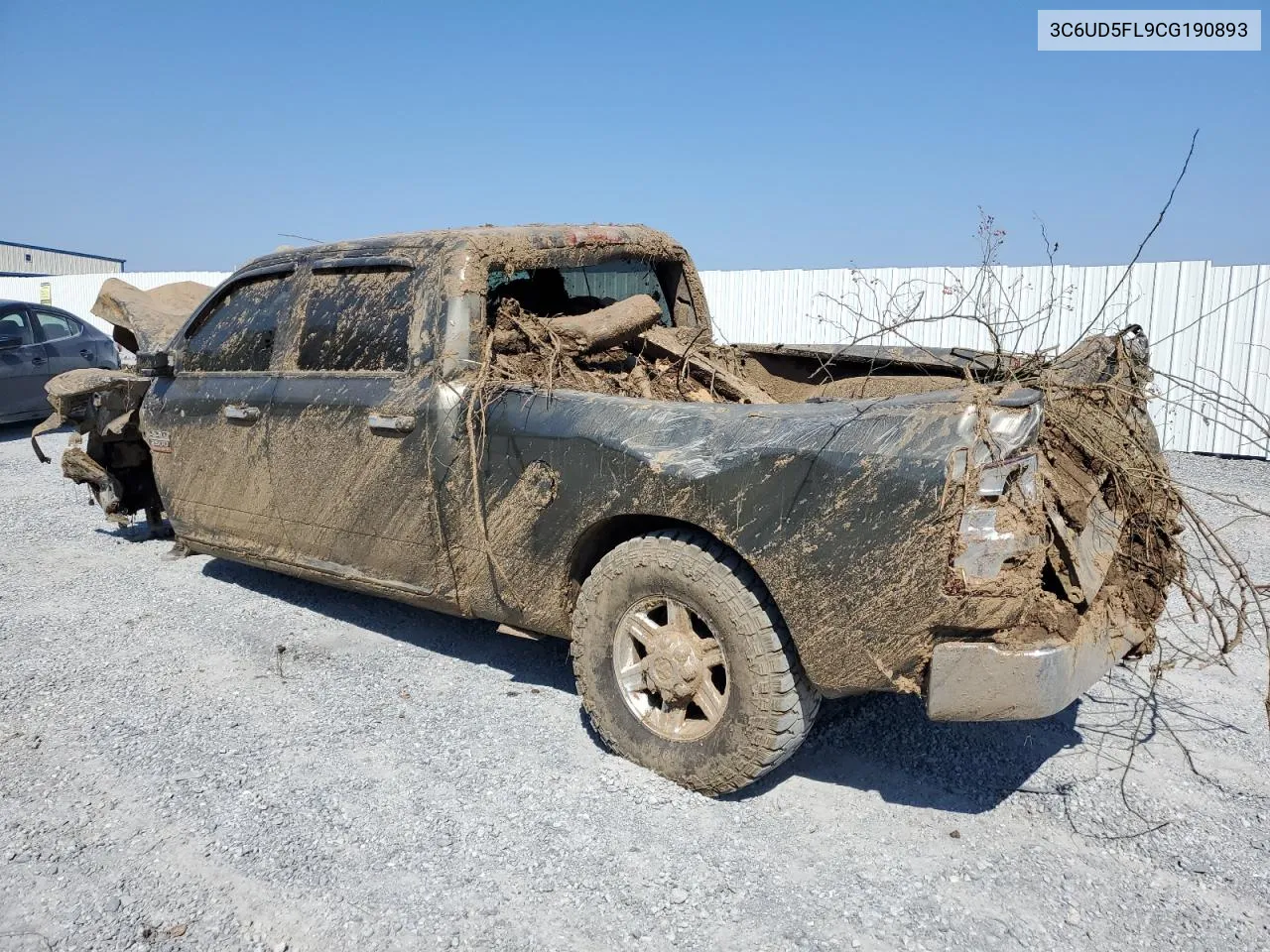 2012 Dodge Ram 2500 Laramie VIN: 3C6UD5FL9CG190893 Lot: 74118554