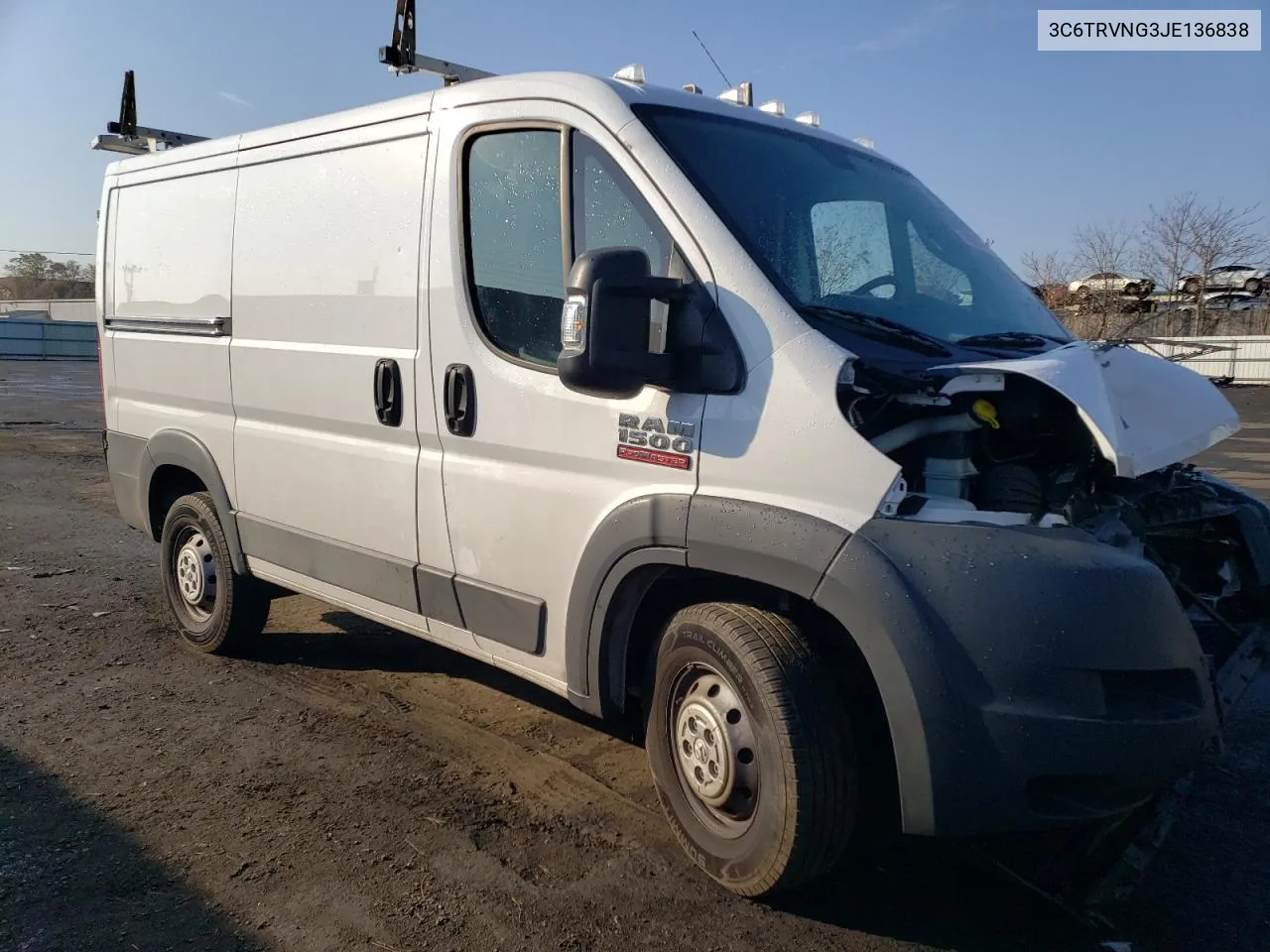 2018 Ram Promaster 1500 1500 Standard VIN: 3C6TRVNG3JE136838 Lot: 78295704