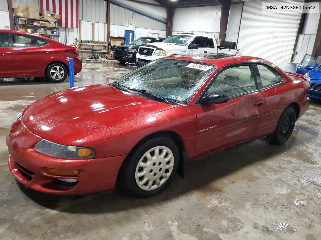 1999 Dodge Avenger VIN: 4B3AU42N3XE105542 Lot: 72993624