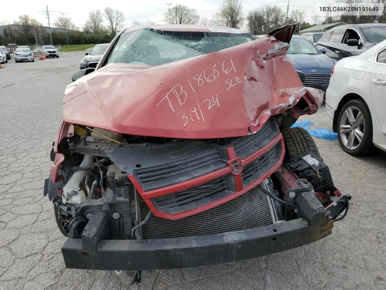 1B3LC46K28N191649 2008 Dodge Avenger Se