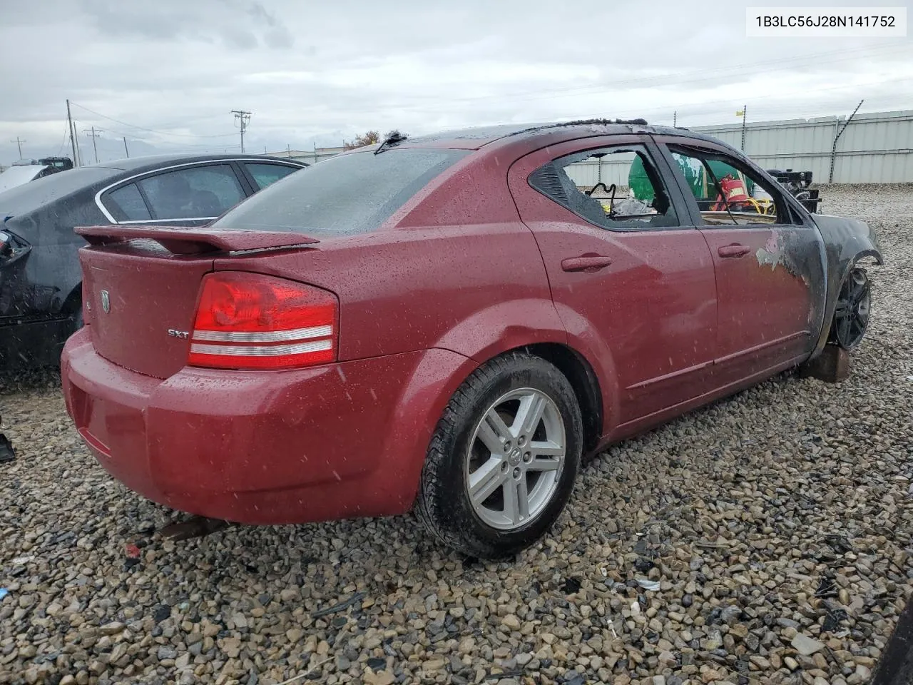 2008 Dodge Avenger Sxt VIN: 1B3LC56J28N141752 Lot: 55698834