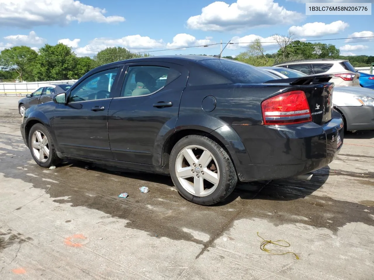 2008 Dodge Avenger R/T VIN: 1B3LC76M58N206776 Lot: 56289924