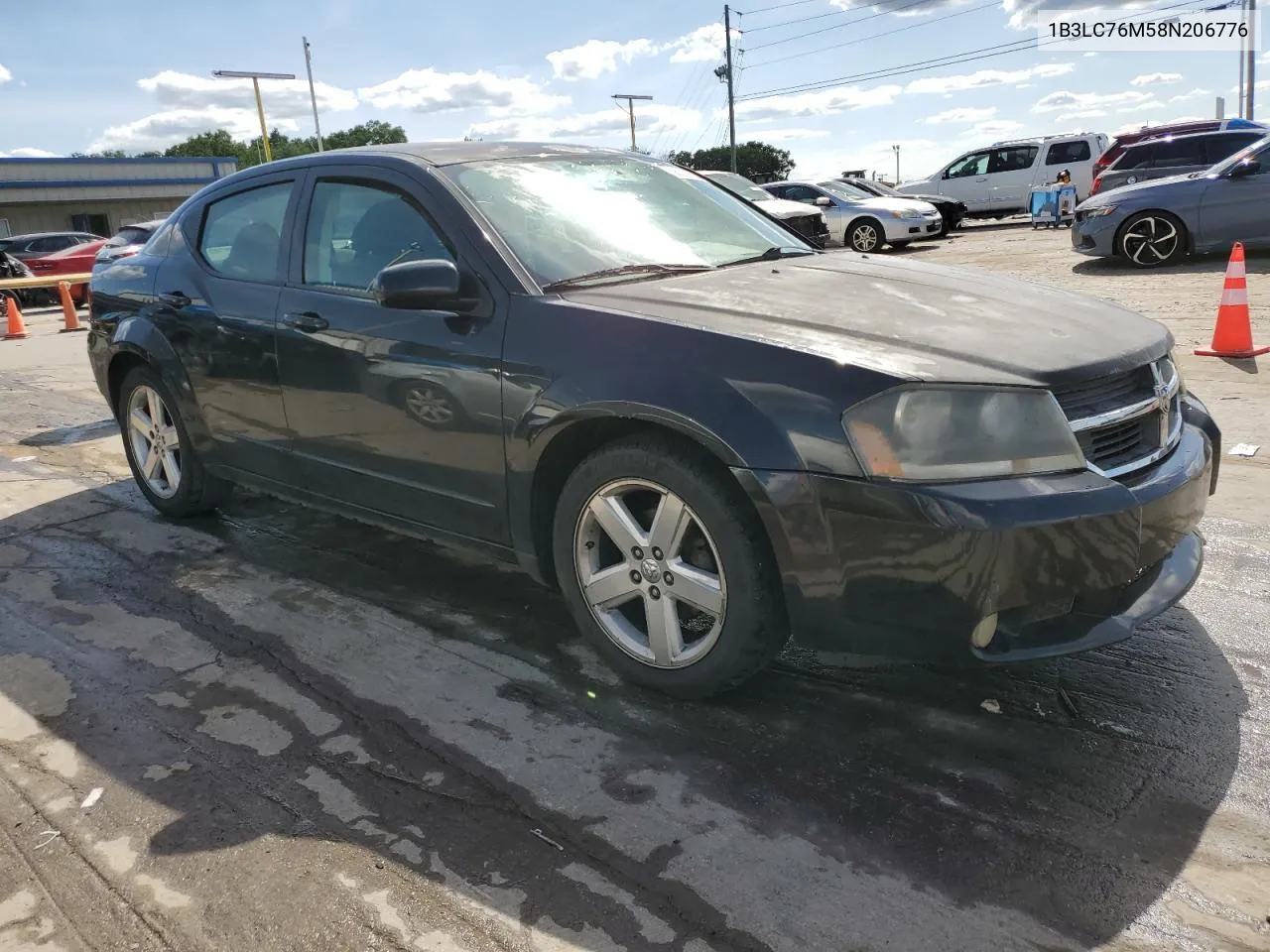 2008 Dodge Avenger R/T VIN: 1B3LC76M58N206776 Lot: 56289924