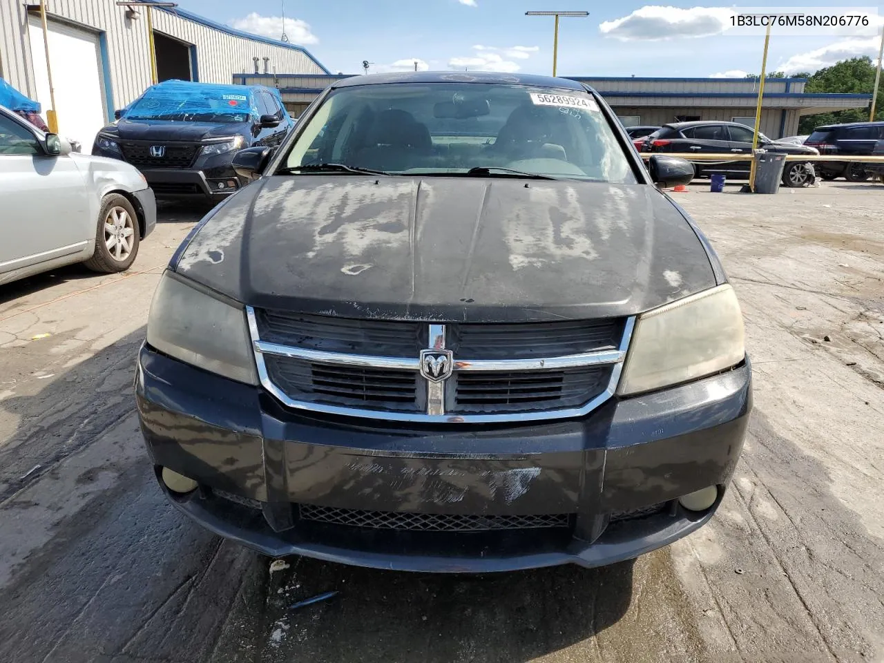 2008 Dodge Avenger R/T VIN: 1B3LC76M58N206776 Lot: 56289924