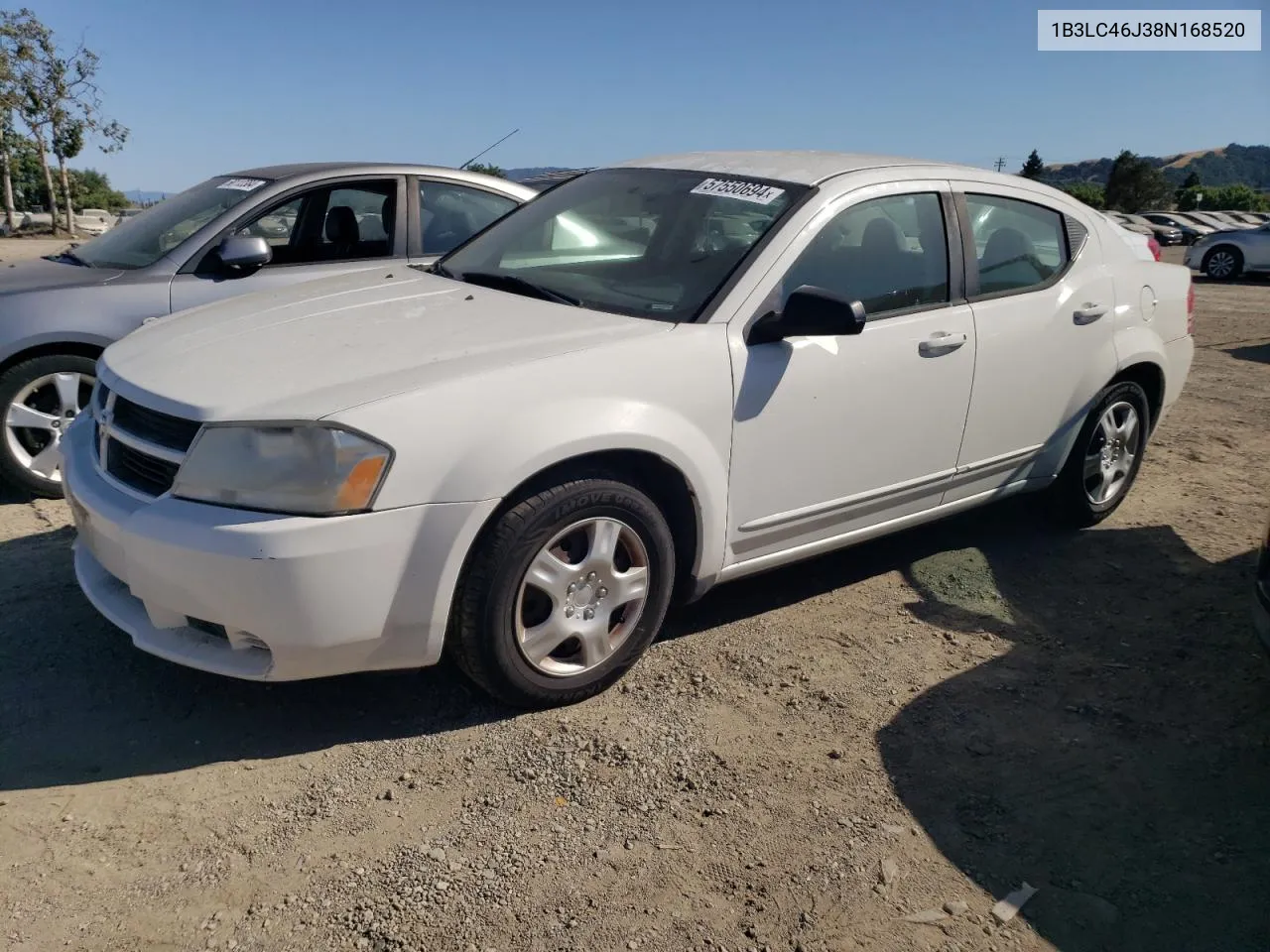 1B3LC46J38N168520 2008 Dodge Avenger Se