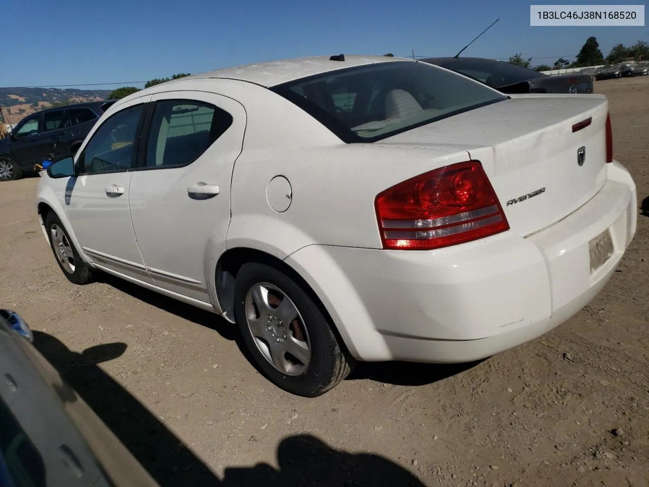 2008 Dodge Avenger Se VIN: 1B3LC46J38N168520 Lot: 57550694