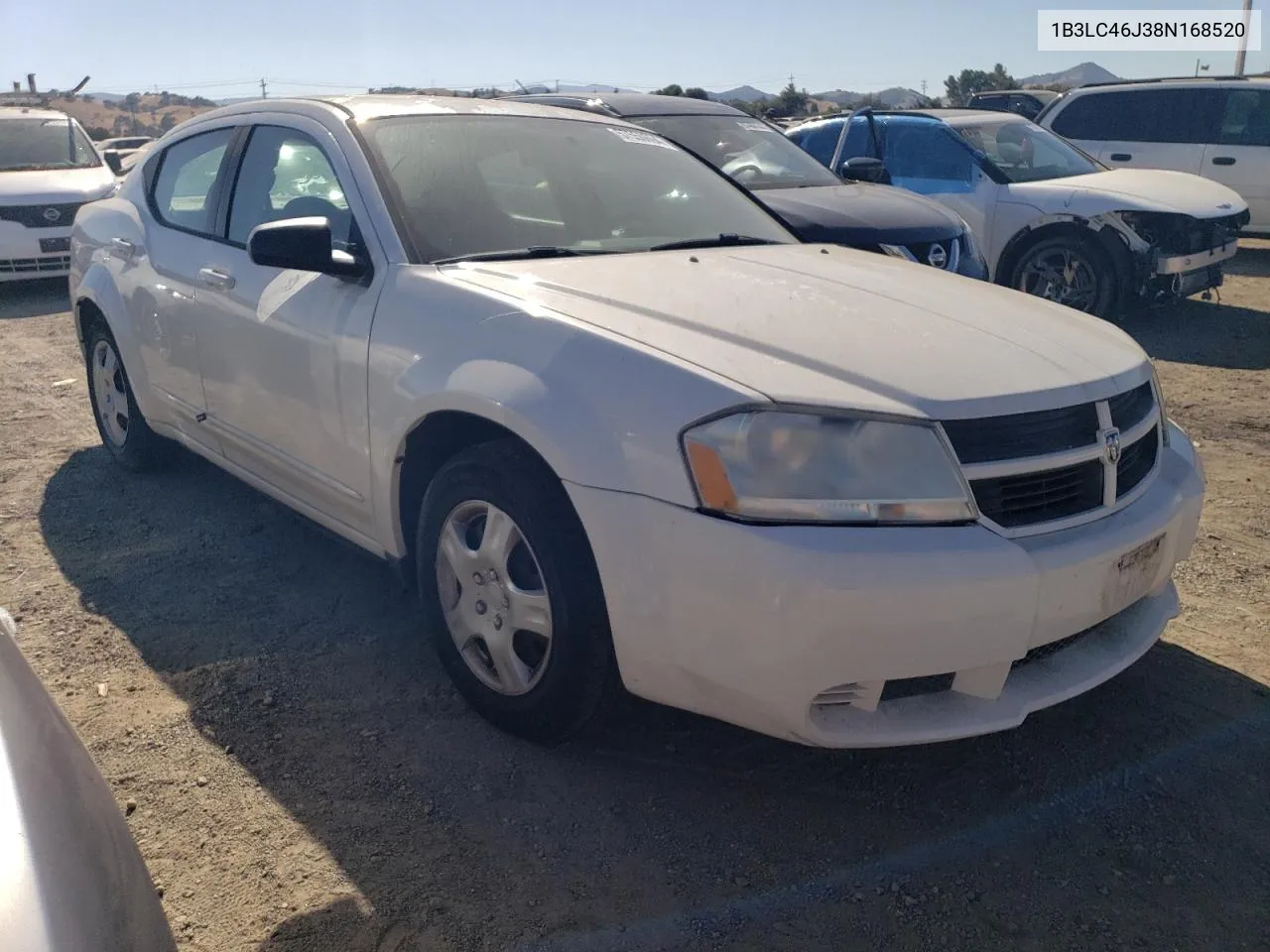 2008 Dodge Avenger Se VIN: 1B3LC46J38N168520 Lot: 57550694