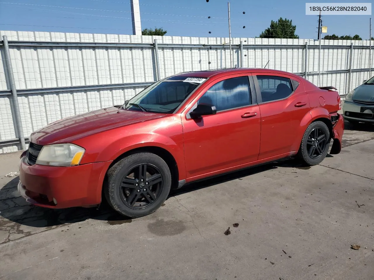 2008 Dodge Avenger Sxt VIN: 1B3LC56K28N282040 Lot: 63027394