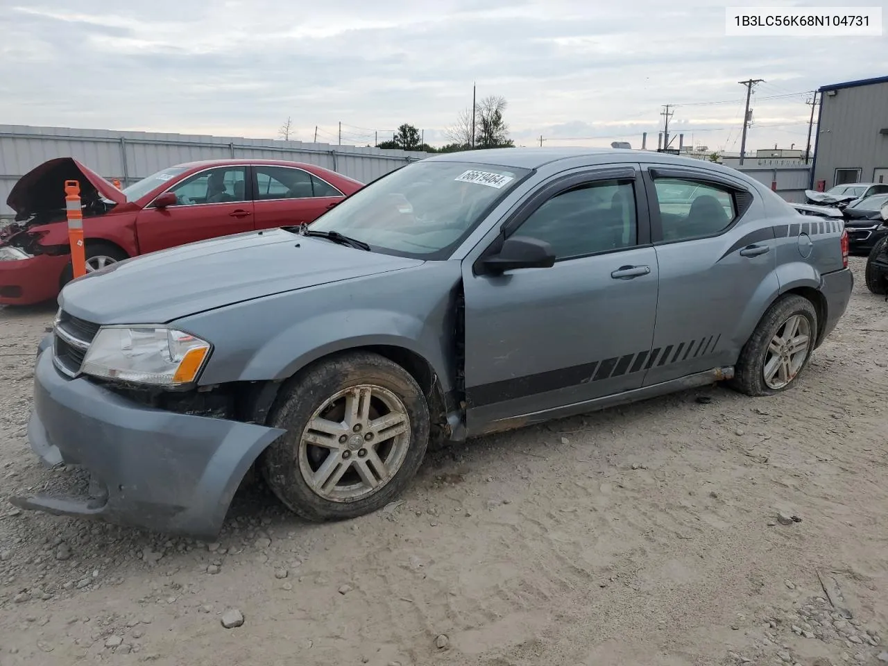 2008 Dodge Avenger Sxt VIN: 1B3LC56K68N104731 Lot: 66619464