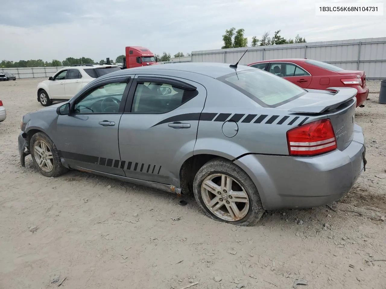 2008 Dodge Avenger Sxt VIN: 1B3LC56K68N104731 Lot: 66619464