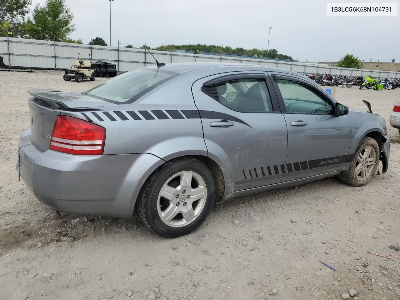 2008 Dodge Avenger Sxt VIN: 1B3LC56K68N104731 Lot: 66619464