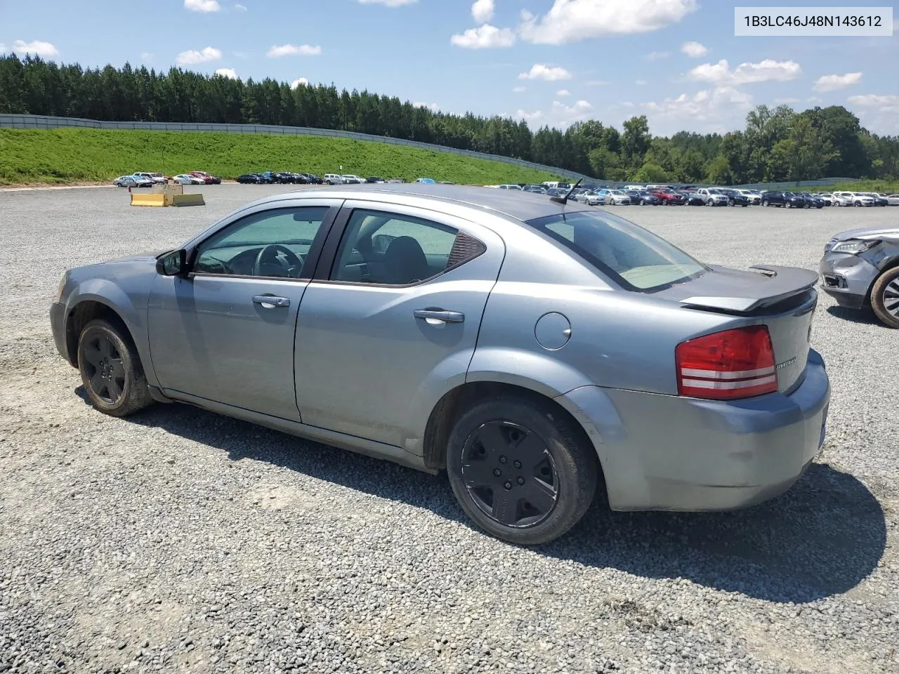 2008 Dodge Avenger Se VIN: 1B3LC46J48N143612 Lot: 66789894