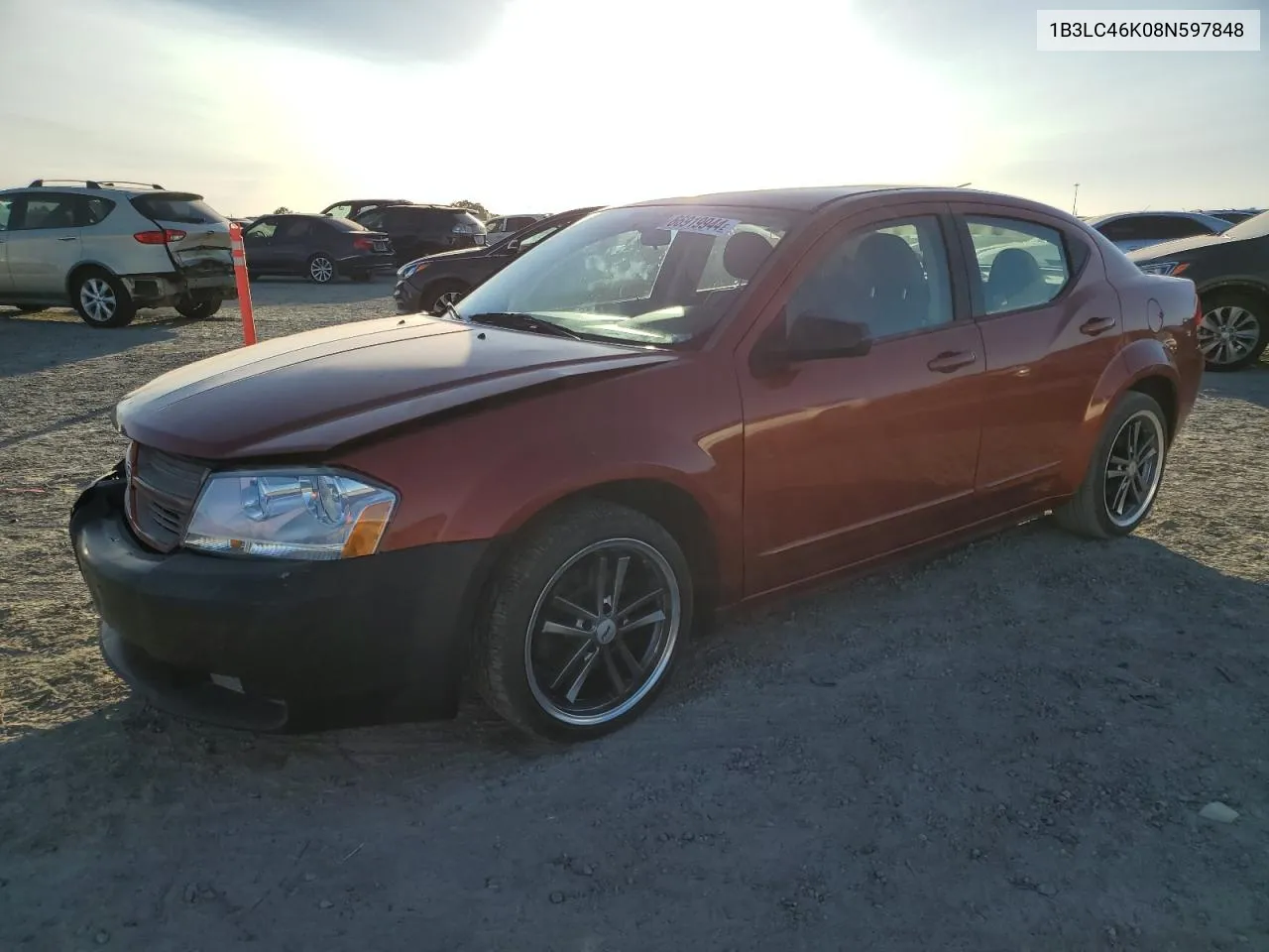 2008 Dodge Avenger Se VIN: 1B3LC46K08N597848 Lot: 66919944