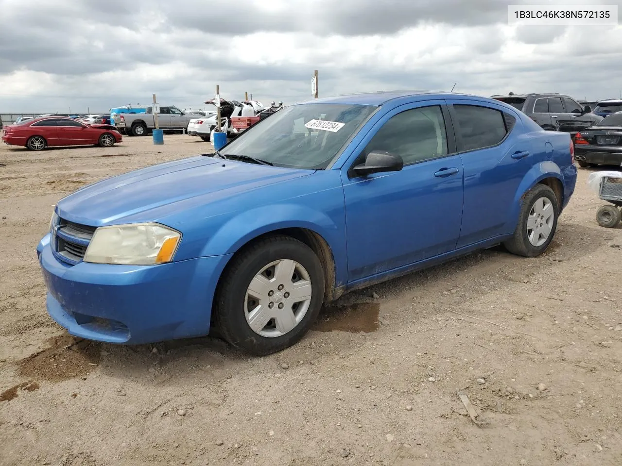 1B3LC46K38N572135 2008 Dodge Avenger Se