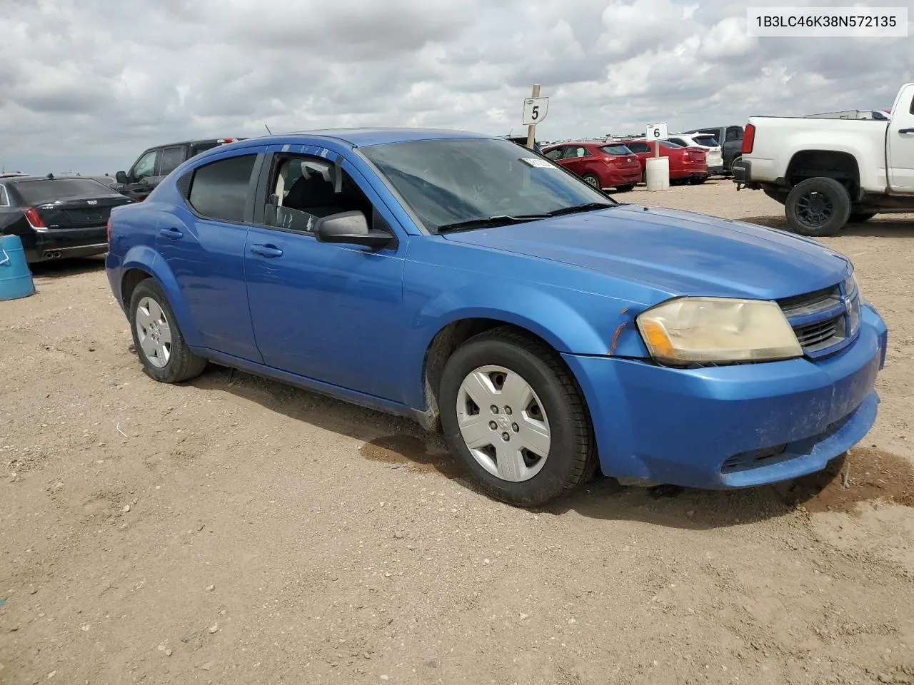 1B3LC46K38N572135 2008 Dodge Avenger Se