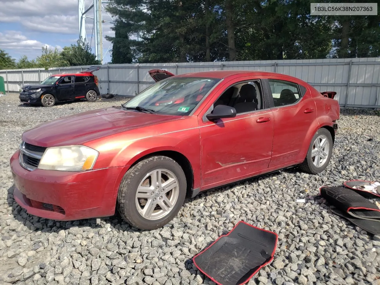 1B3LC56K38N207363 2008 Dodge Avenger Sxt