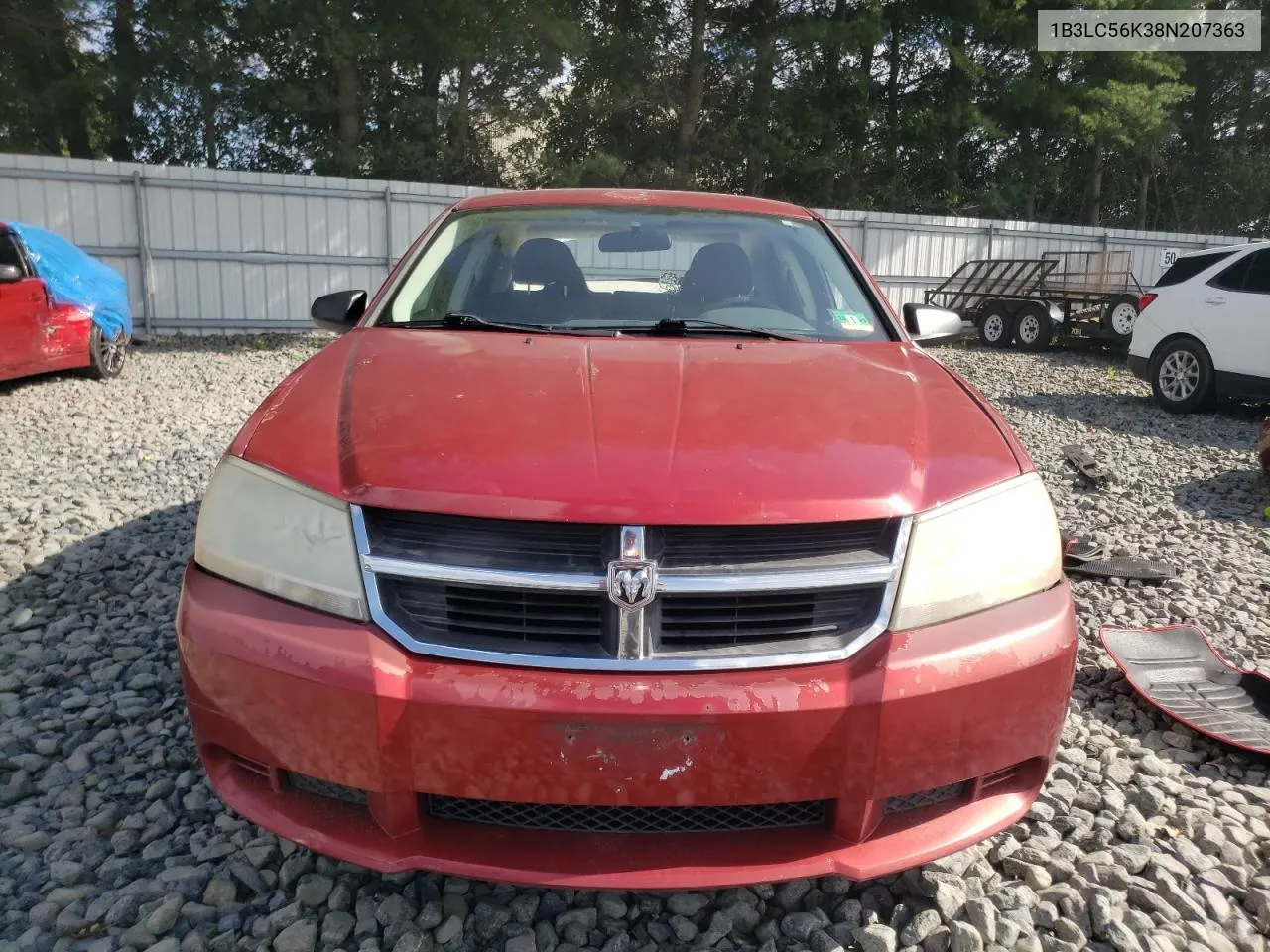 2008 Dodge Avenger Sxt VIN: 1B3LC56K38N207363 Lot: 68085154