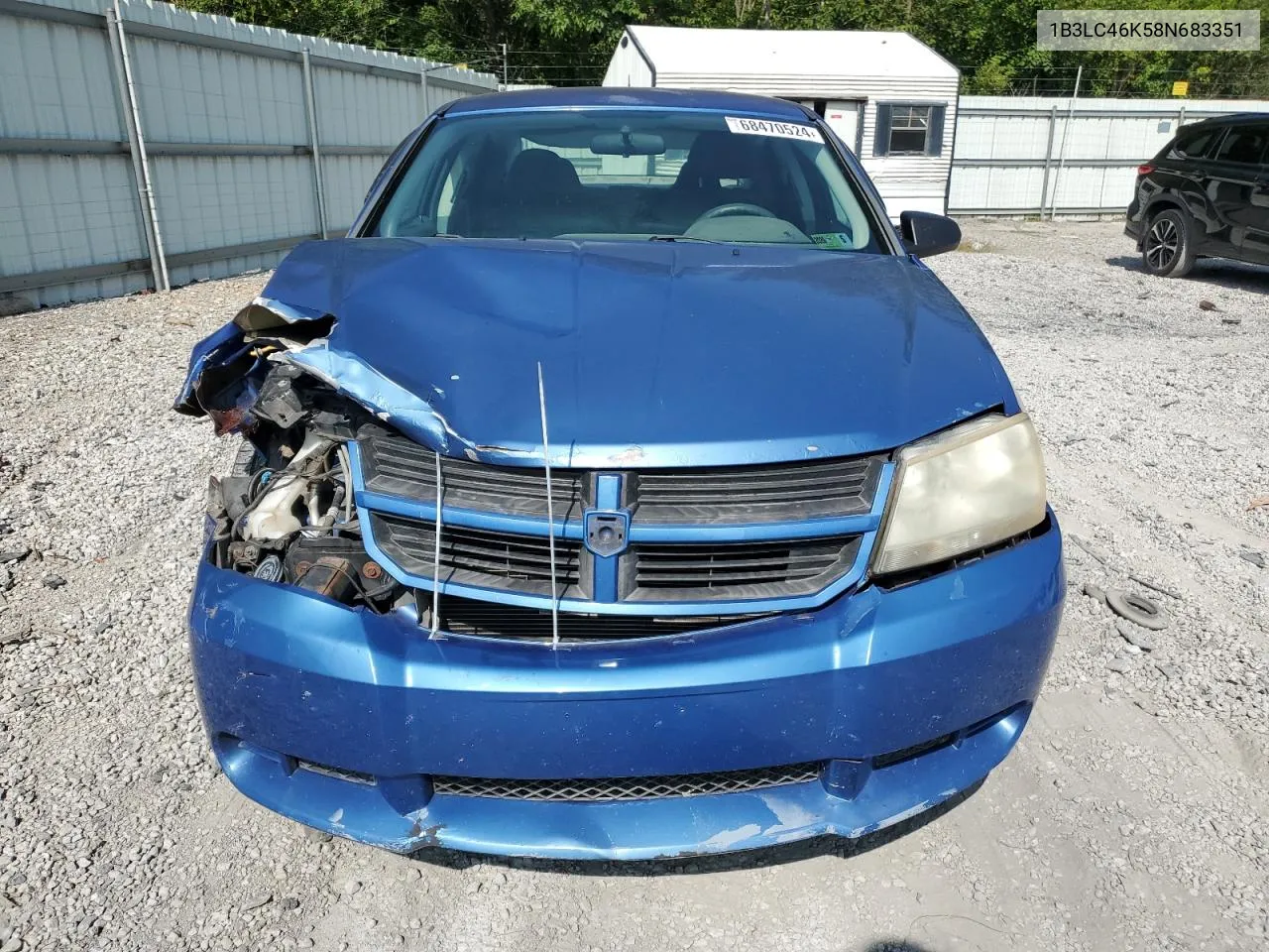 2008 Dodge Avenger Se VIN: 1B3LC46K58N683351 Lot: 68470524