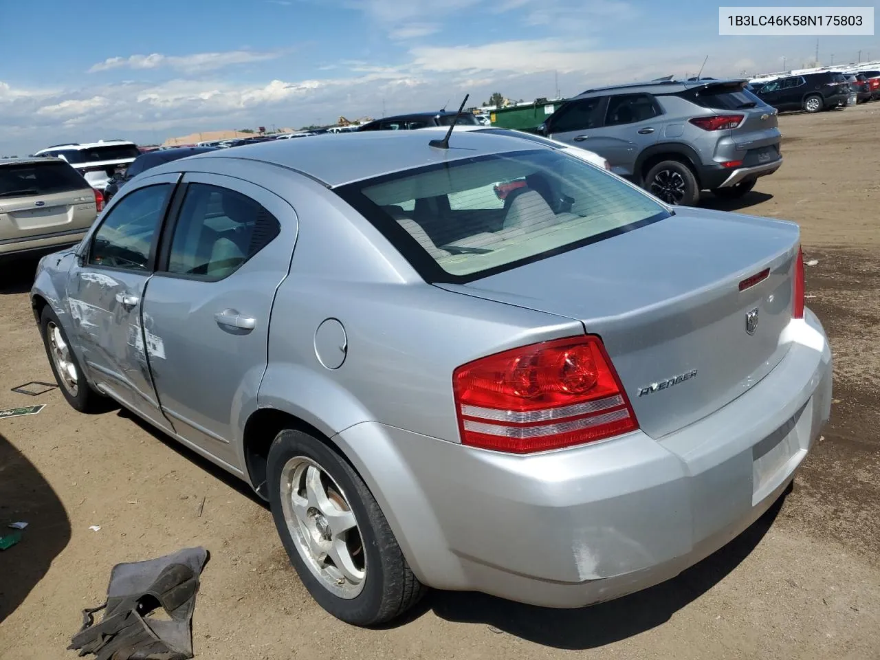 2008 Dodge Avenger Se VIN: 1B3LC46K58N175803 Lot: 68654084