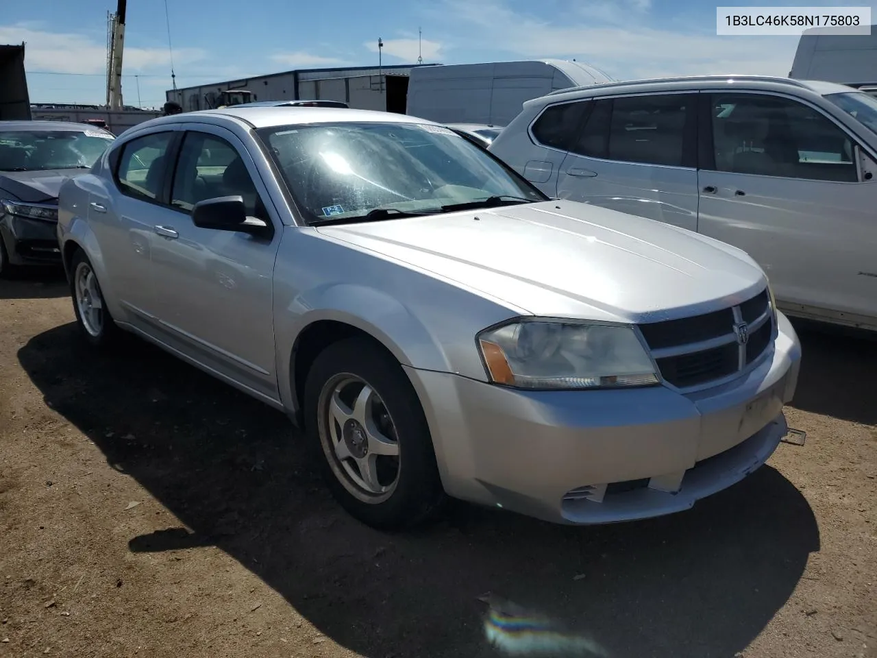 2008 Dodge Avenger Se VIN: 1B3LC46K58N175803 Lot: 68654084