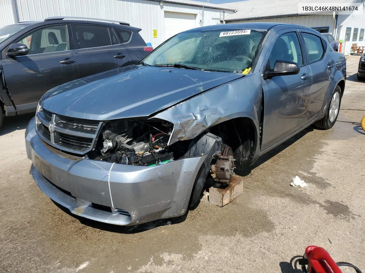 2008 Dodge Avenger Se VIN: 1B3LC46K48N141674 Lot: 68723594