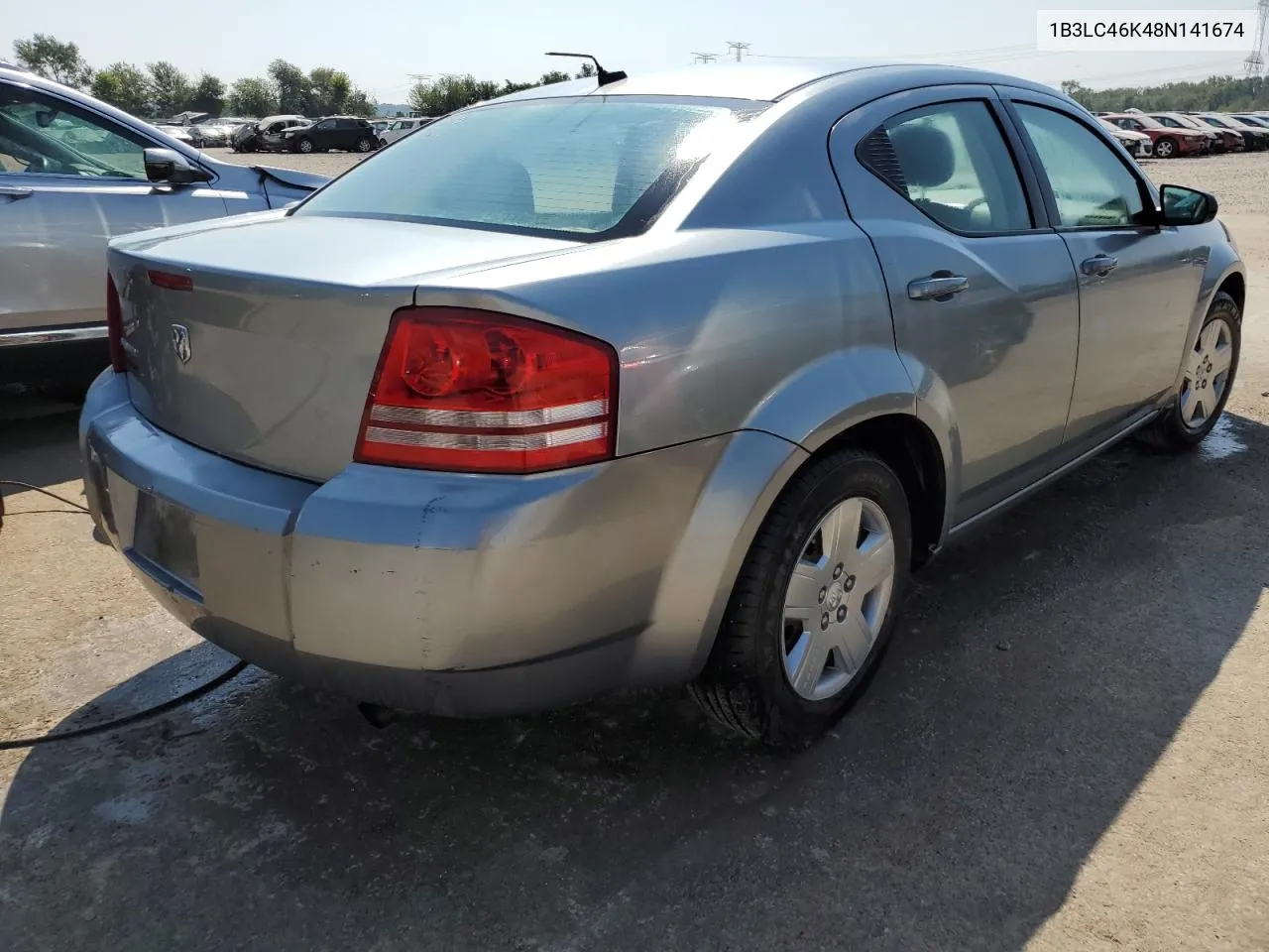 2008 Dodge Avenger Se VIN: 1B3LC46K48N141674 Lot: 68723594