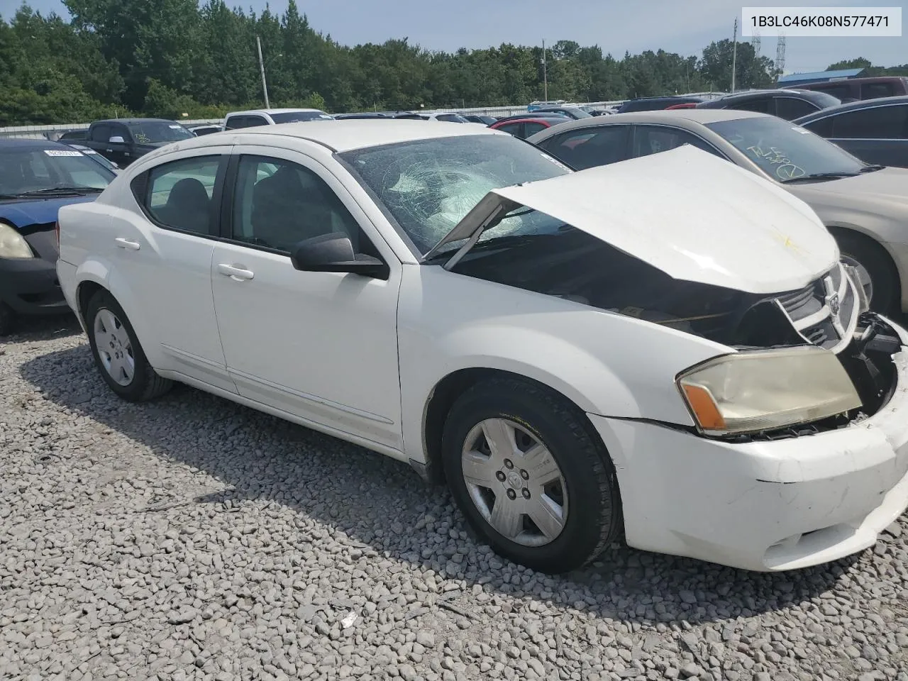 2008 Dodge Avenger Se VIN: 1B3LC46K08N577471 Lot: 69793494