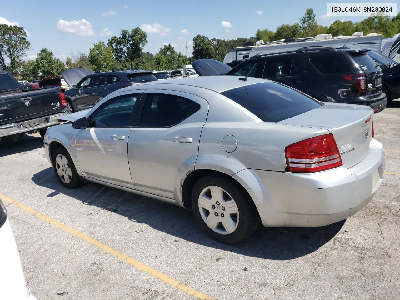 2008 Dodge Avenger Se VIN: 1B3LC46K18N280824 Lot: 70343324