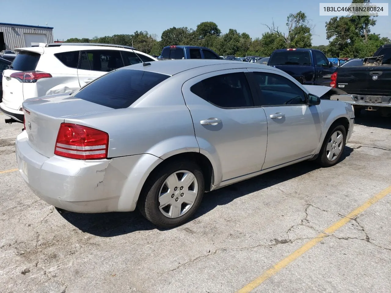 2008 Dodge Avenger Se VIN: 1B3LC46K18N280824 Lot: 70343324