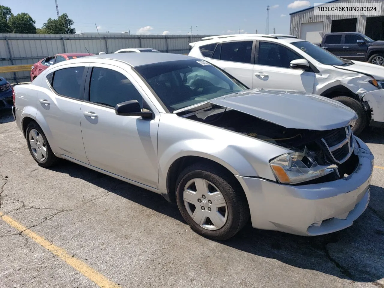 2008 Dodge Avenger Se VIN: 1B3LC46K18N280824 Lot: 70343324