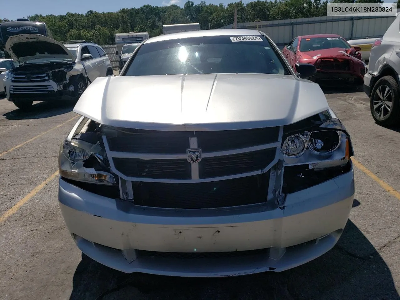 2008 Dodge Avenger Se VIN: 1B3LC46K18N280824 Lot: 70343324