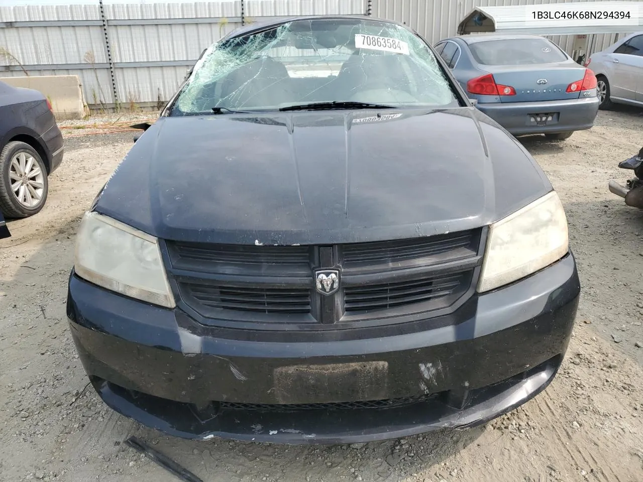 2008 Dodge Avenger Se VIN: 1B3LC46K68N294394 Lot: 70863584