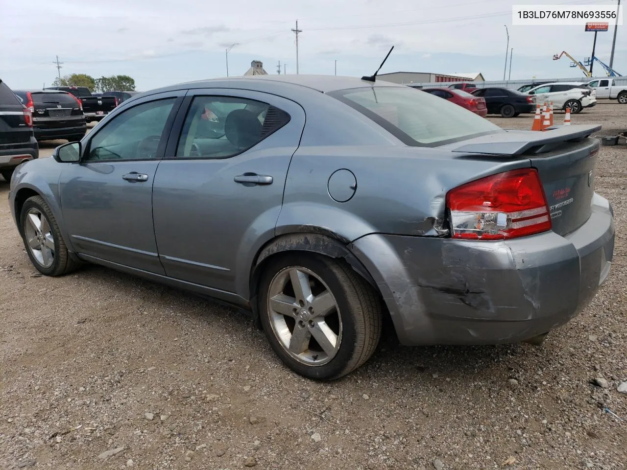 2008 Dodge Avenger R/T VIN: 1B3LD76M78N693556 Lot: 71341524