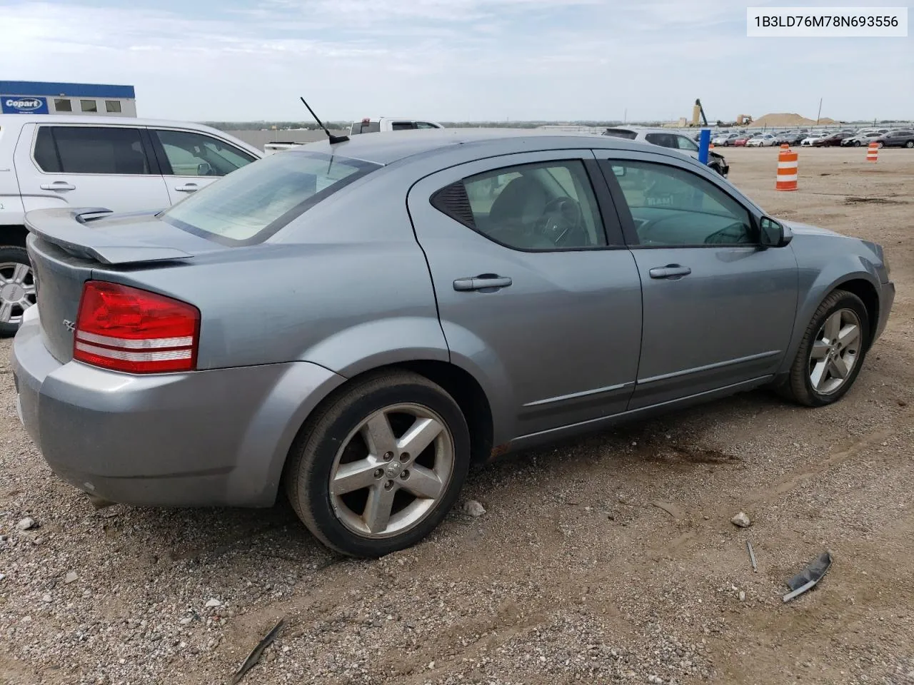 2008 Dodge Avenger R/T VIN: 1B3LD76M78N693556 Lot: 71341524