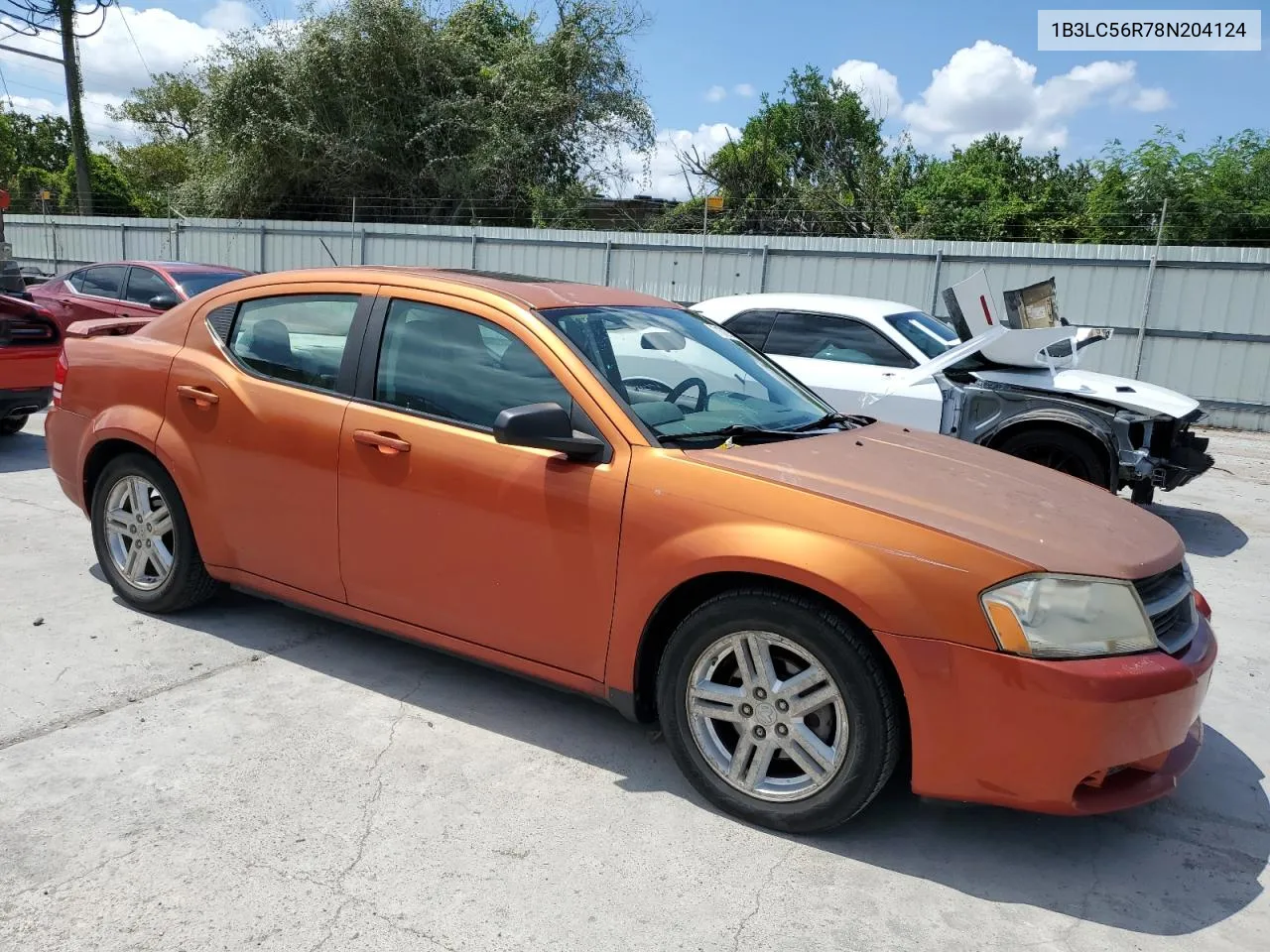 2008 Dodge Avenger Sxt VIN: 1B3LC56R78N204124 Lot: 71372734