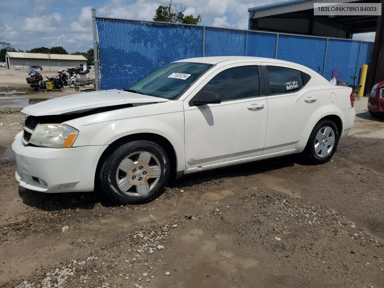 2008 Dodge Avenger Se VIN: 1B3LC46K78N184003 Lot: 71525254