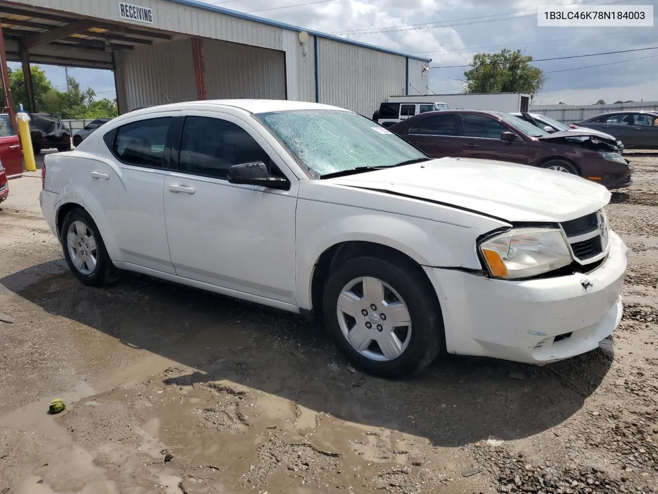 1B3LC46K78N184003 2008 Dodge Avenger Se