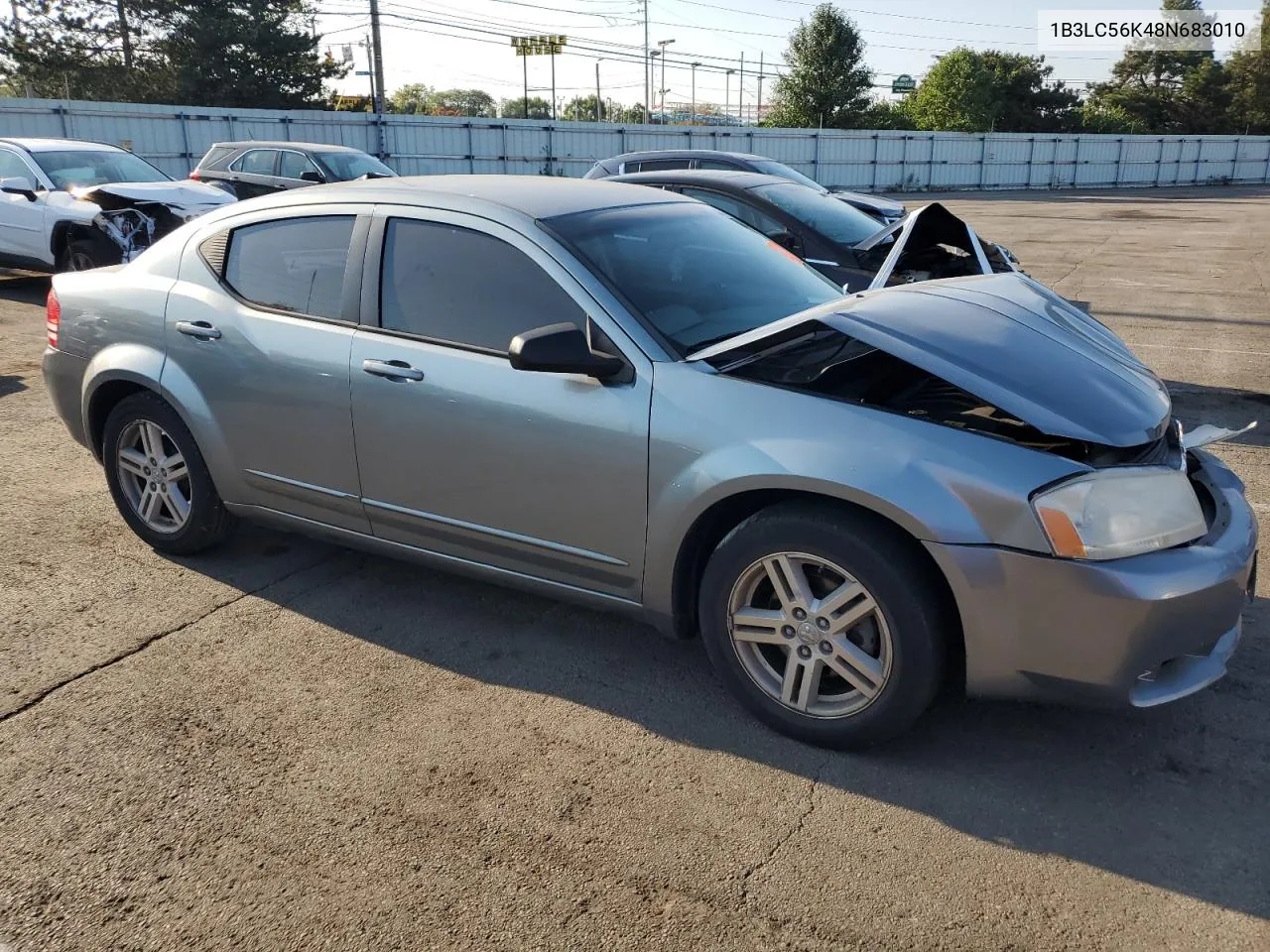 2008 Dodge Avenger Sxt VIN: 1B3LC56K48N683010 Lot: 71578374