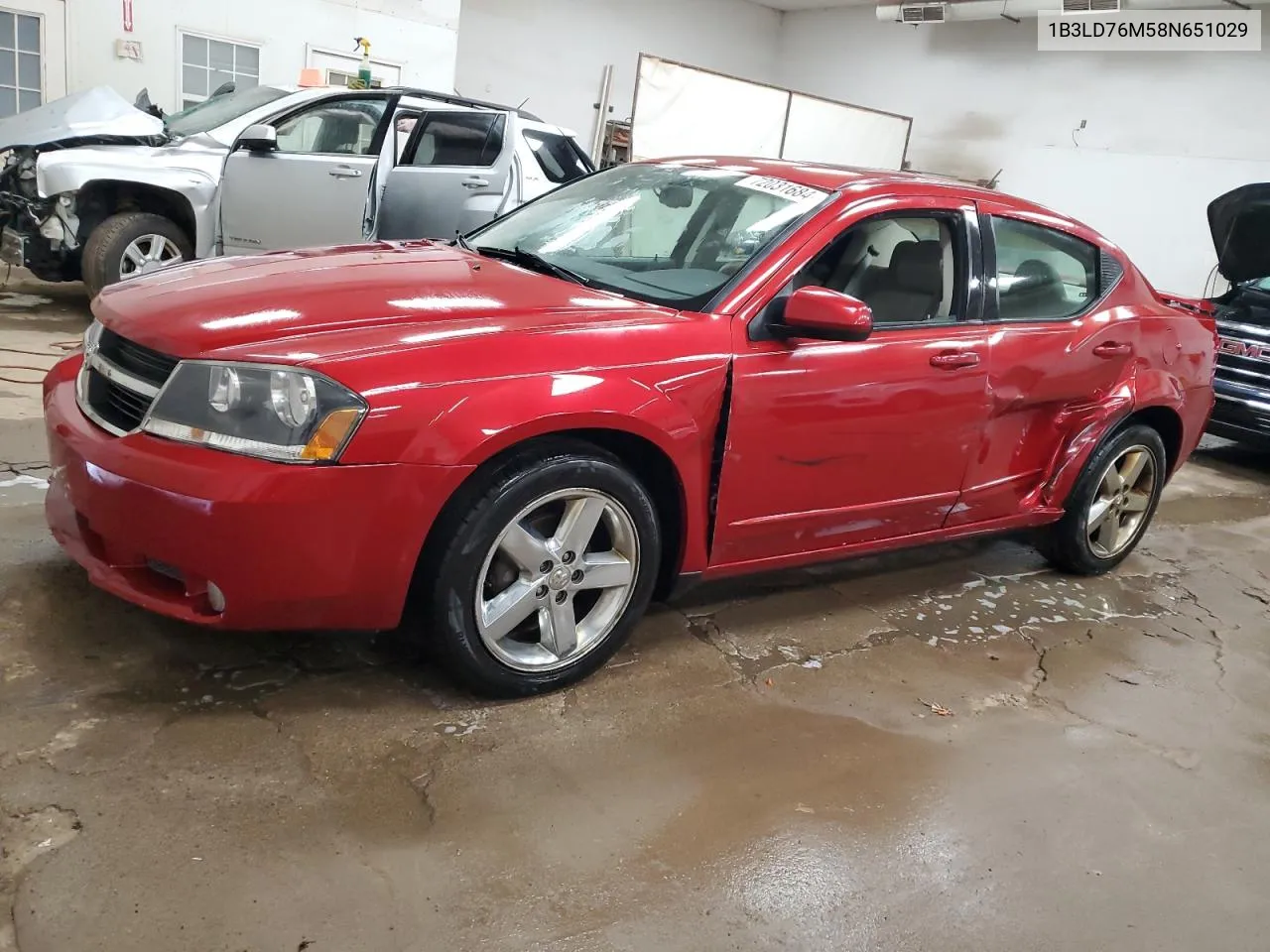 2008 Dodge Avenger R/T VIN: 1B3LD76M58N651029 Lot: 72031684