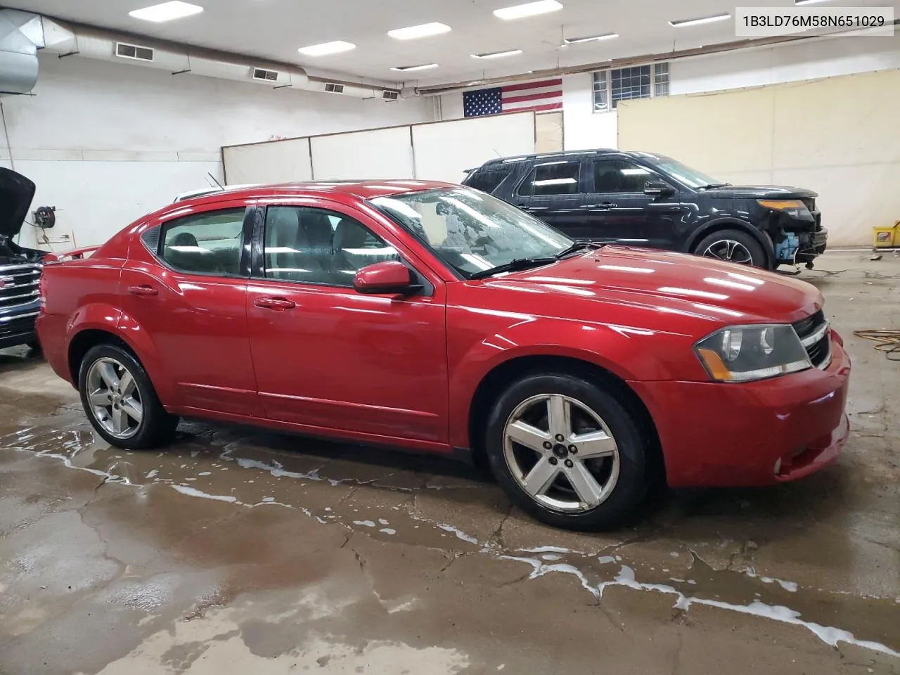 2008 Dodge Avenger R/T VIN: 1B3LD76M58N651029 Lot: 72031684