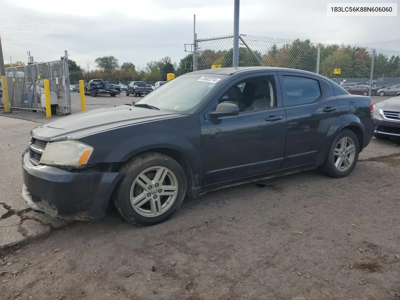 2008 Dodge Avenger Sxt VIN: 1B3LC56K88N606060 Lot: 72602274