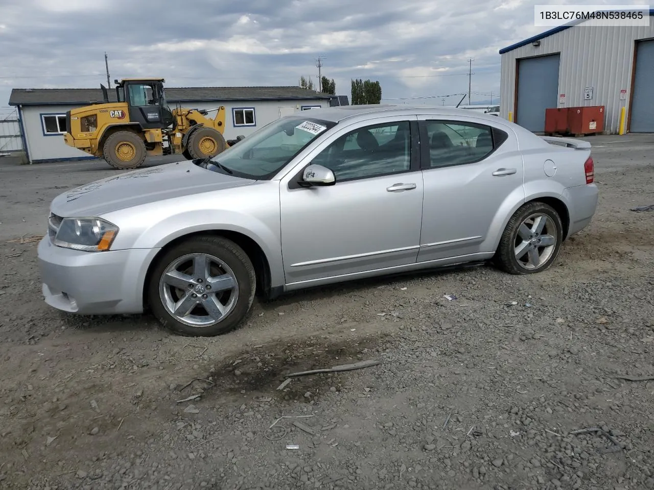 2008 Dodge Avenger R/T VIN: 1B3LC76M48N538465 Lot: 73222544