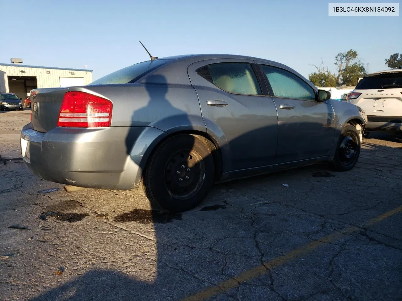 2008 Dodge Avenger Se VIN: 1B3LC46KX8N184092 Lot: 73414424