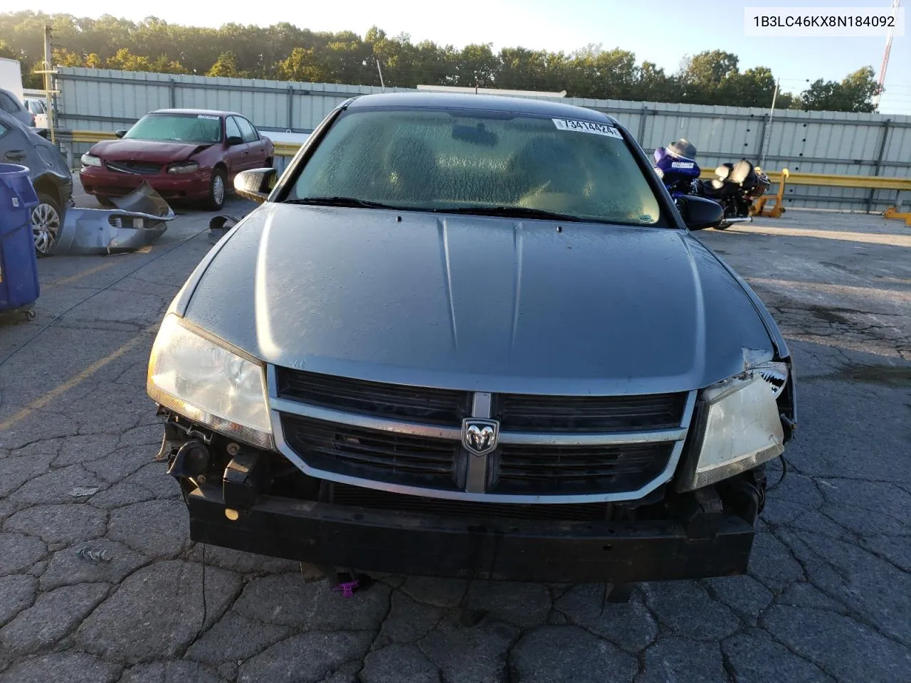 2008 Dodge Avenger Se VIN: 1B3LC46KX8N184092 Lot: 73414424