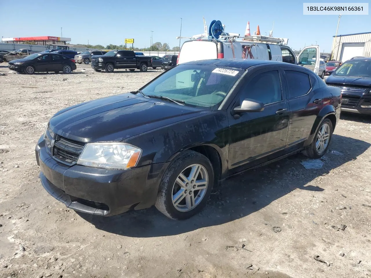 2008 Dodge Avenger Se VIN: 1B3LC46K98N166361 Lot: 74226724