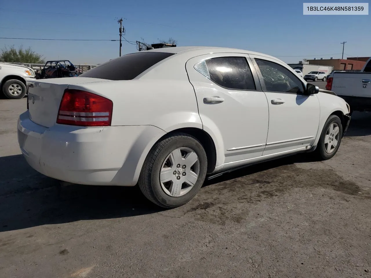 2008 Dodge Avenger Se VIN: 1B3LC46K48N581359 Lot: 74387414