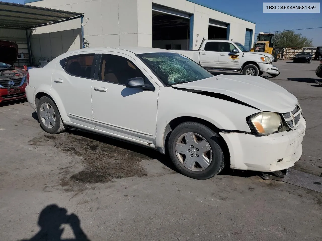 2008 Dodge Avenger Se VIN: 1B3LC46K48N581359 Lot: 74387414