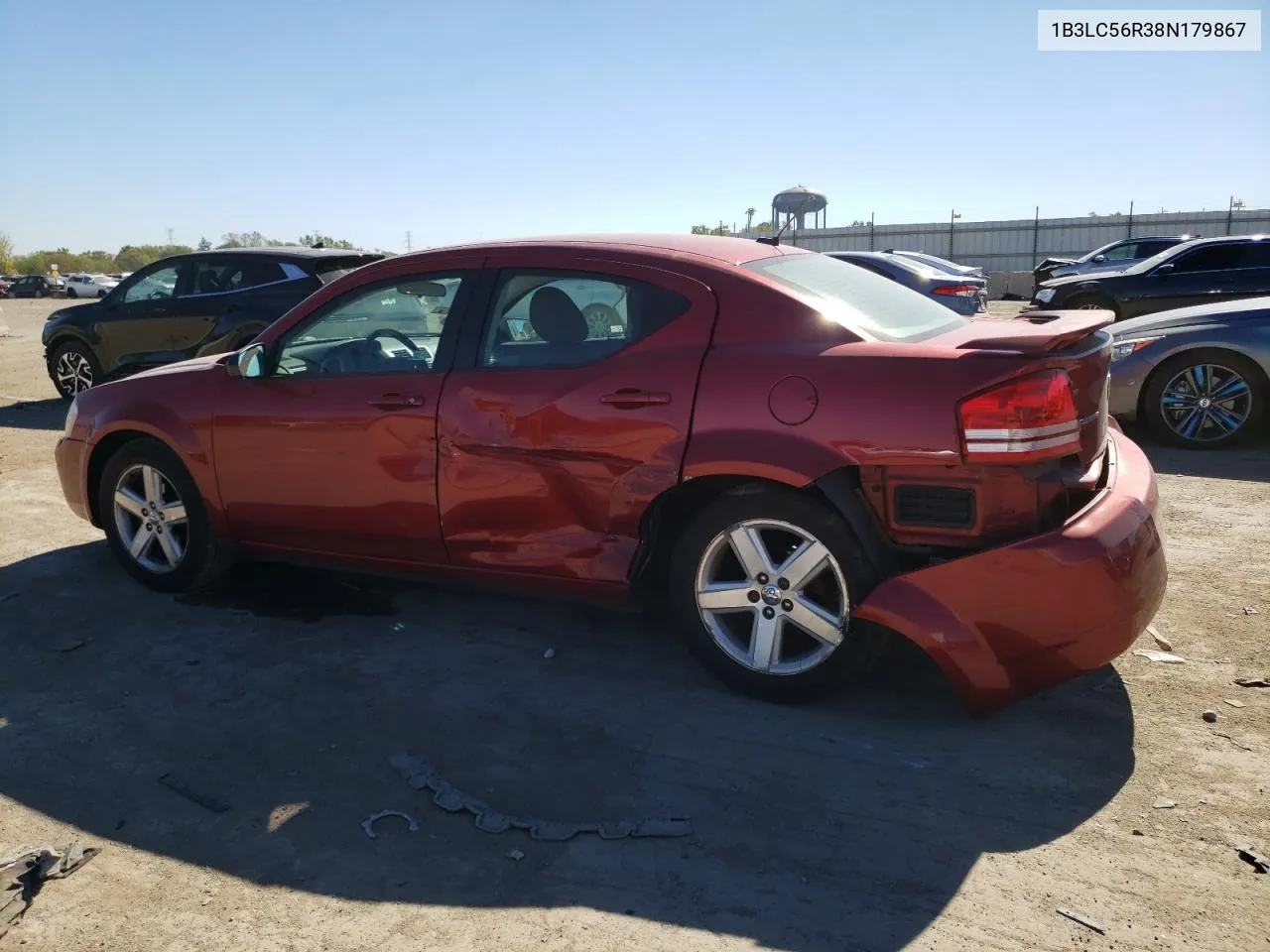 2008 Dodge Avenger Sxt VIN: 1B3LC56R38N179867 Lot: 74764204