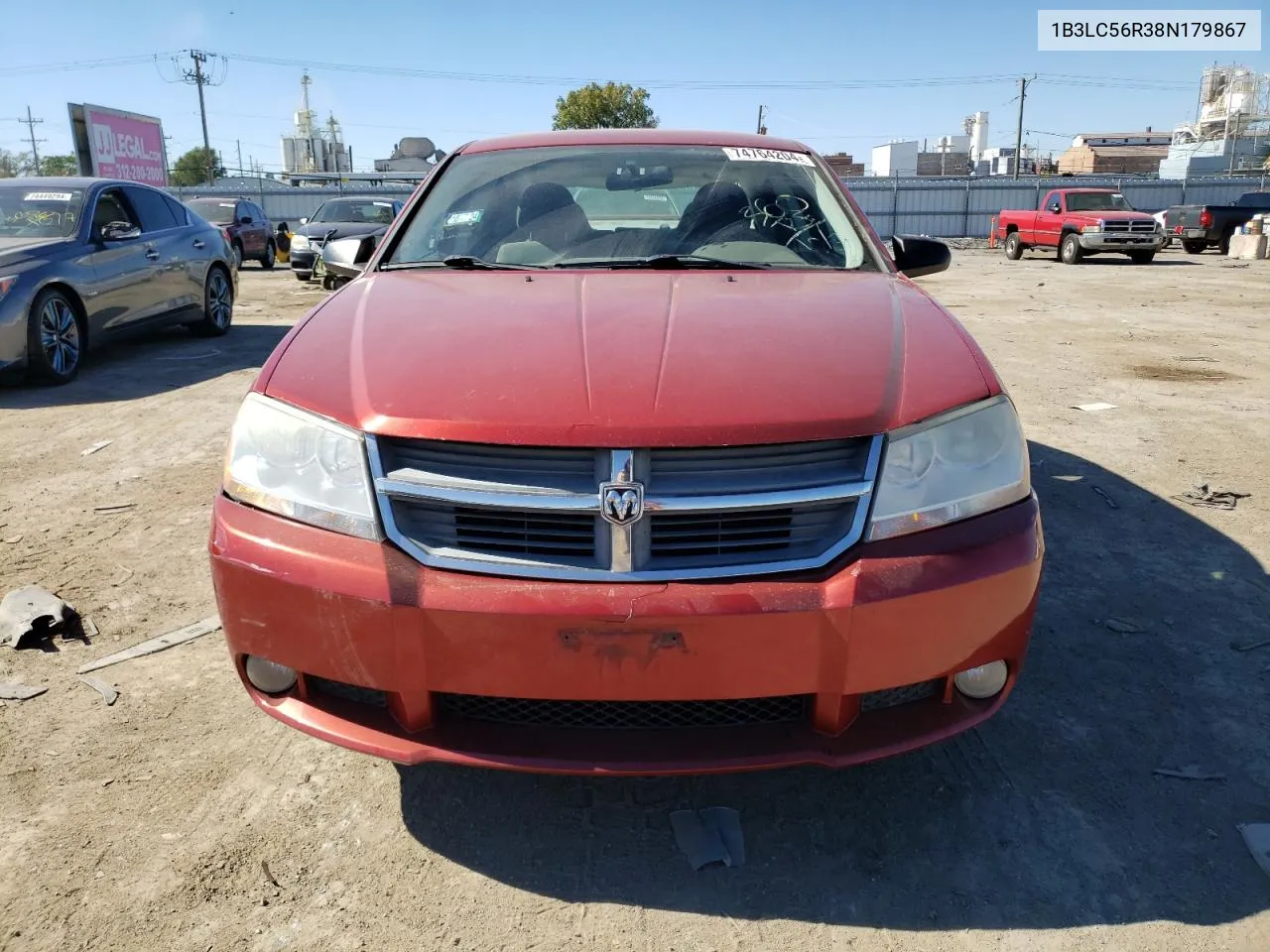 1B3LC56R38N179867 2008 Dodge Avenger Sxt